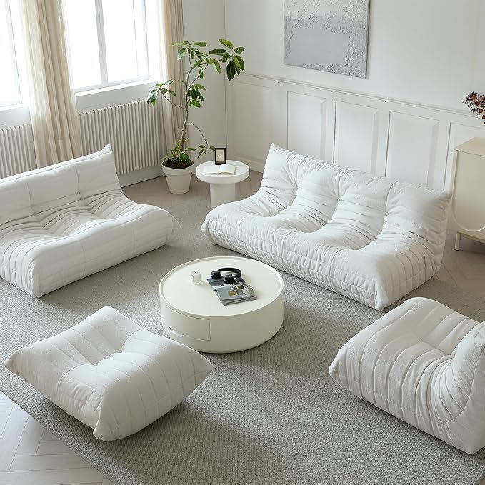 Luxury Ottomans, Modern Square Foot Rest - Image 6