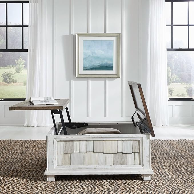 Liberty Furniture River Place Living Room Lift Top Storage Cocktail Table - Image 2