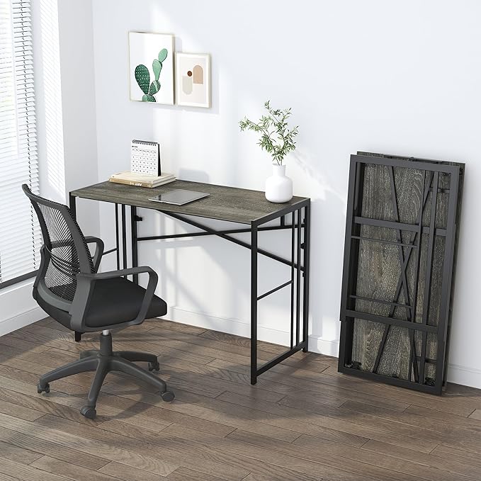 40 inch Folding Desk, Writing Gaming Computer Camping Desk, No Assembly - Image 8
