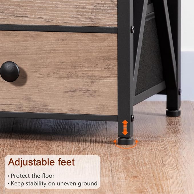 AMHANCIBLE LED Night Stand, Nightstand - Image 9