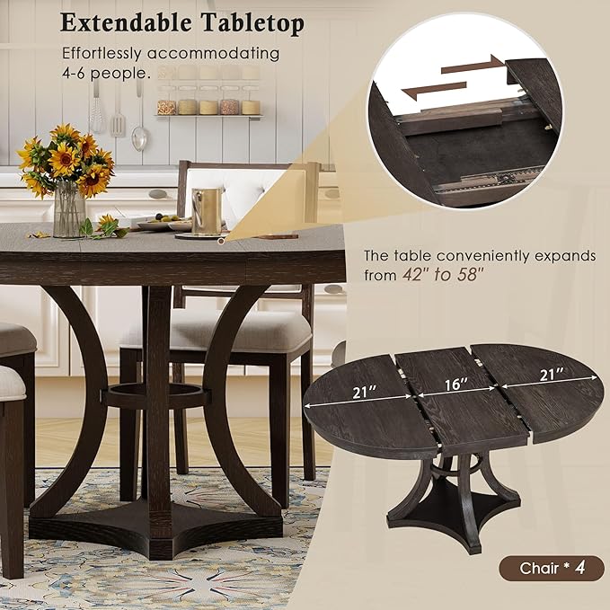 Ball & Cast Retro Dining Table Set - Image 6