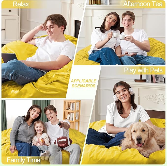 Homguava 3FT Bean Bag Chair: 3' Bean Bags - Image 4