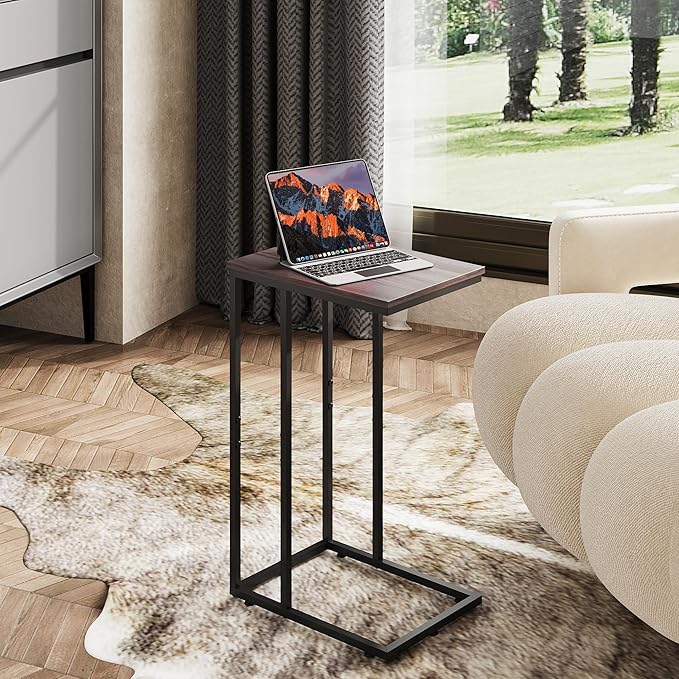 WLIVE Side Table Set of 2, C Shaped End Table Sets, Small Sofa Side Tables - Image 6
