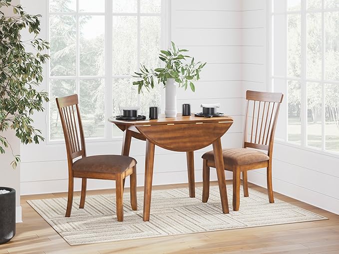 Signature Design by Ashley Berringer Dining Room Round Drop Leaf Table - Image 9