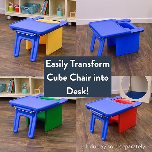 Children's Factory Cube Chair for Kids, Flexible Seating Classroom Furniture - Image 7