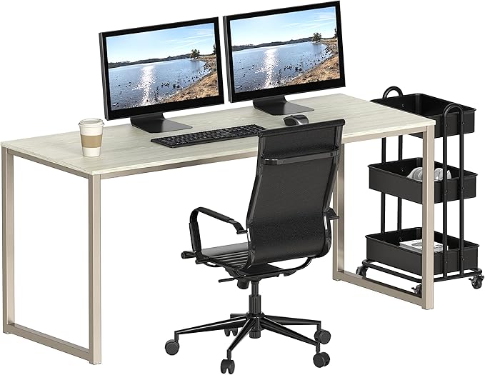 SHW Mission 55-Inch Home Office Computer Desk - Image 5