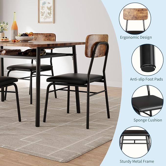 IDEALHOUSE 3-Piece Dining Table Set - Image 7
