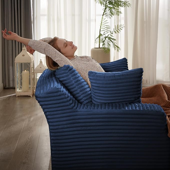 Oversized Chaise Daybed Lounge Sleeper Chair Sofa Full Foam Cloud Chaise Sofabed - Image 4