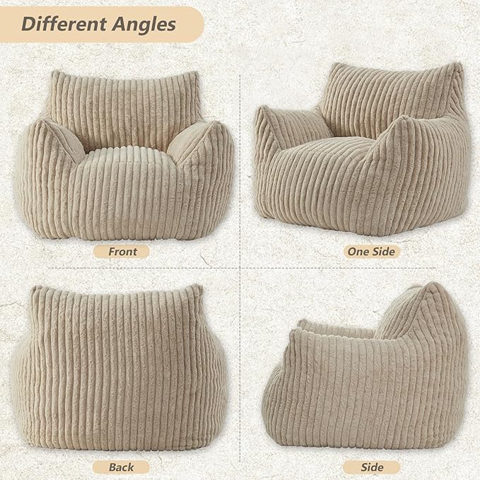Giant Bean Bag Chairs for Adults Teens, Large Bean Bag Sofa Chairs - Image 7