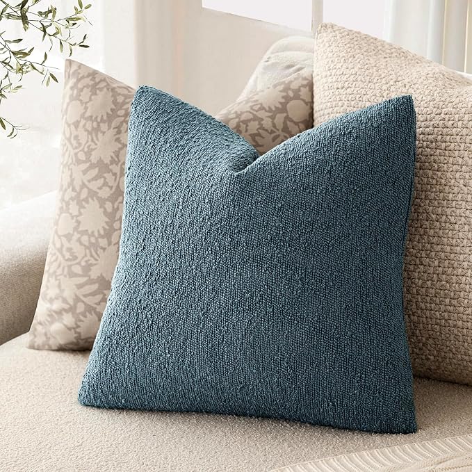 Foindtower Set of 2, Decorative Textured Boucle Throw Pillow Covers Accent - Image 5