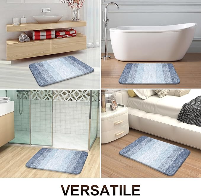 OLANLY Bathroom Runner Rugs 45x27, Extra Soft Absorbent Microfiber Bath Rugs - Image 6