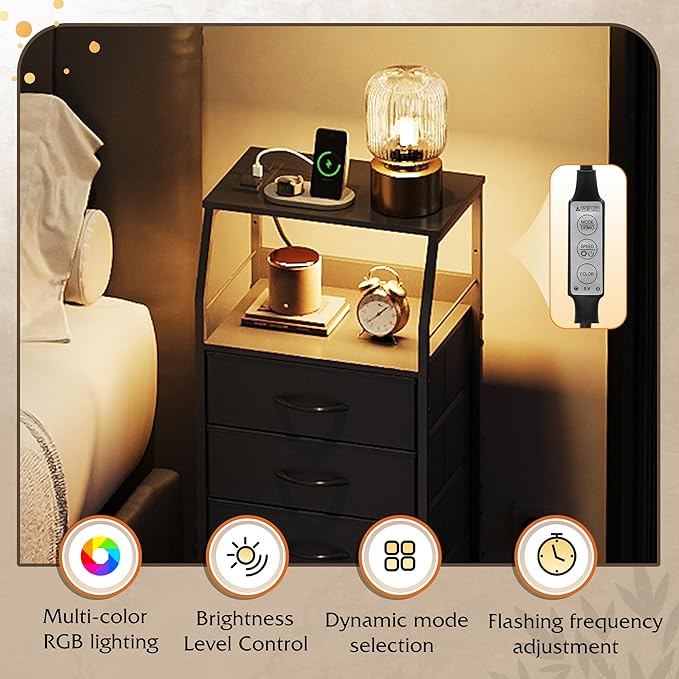 WLIVE Night Stand Set of 2 - Image 4