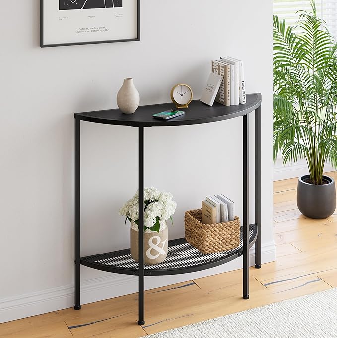 Console Table 2 Tier Narrow Entryway Table by VECOCHO