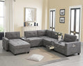Merax 104 * 104" Chenille Sectional Couches by Merax