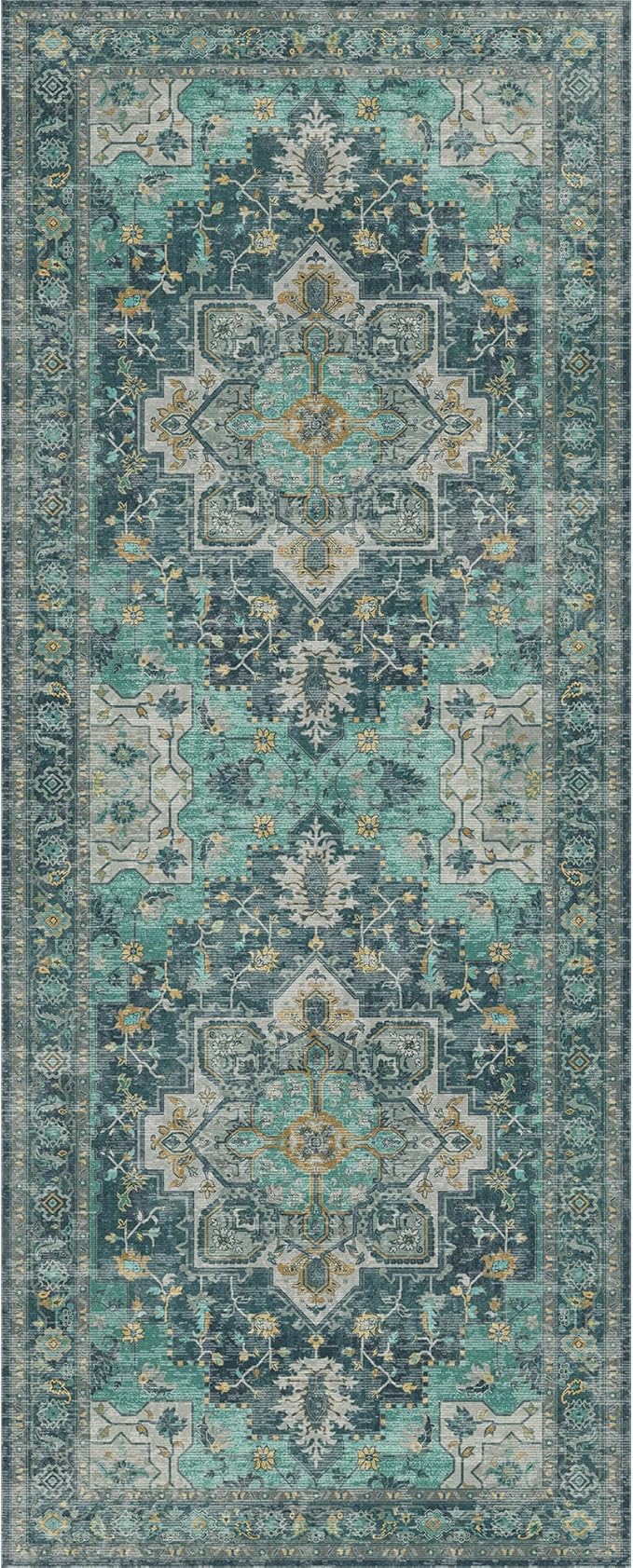 GENIMO 2x6 Runner Rugs for Hallway, Machine Washable Non Slip Vintage Rugs - Image 7