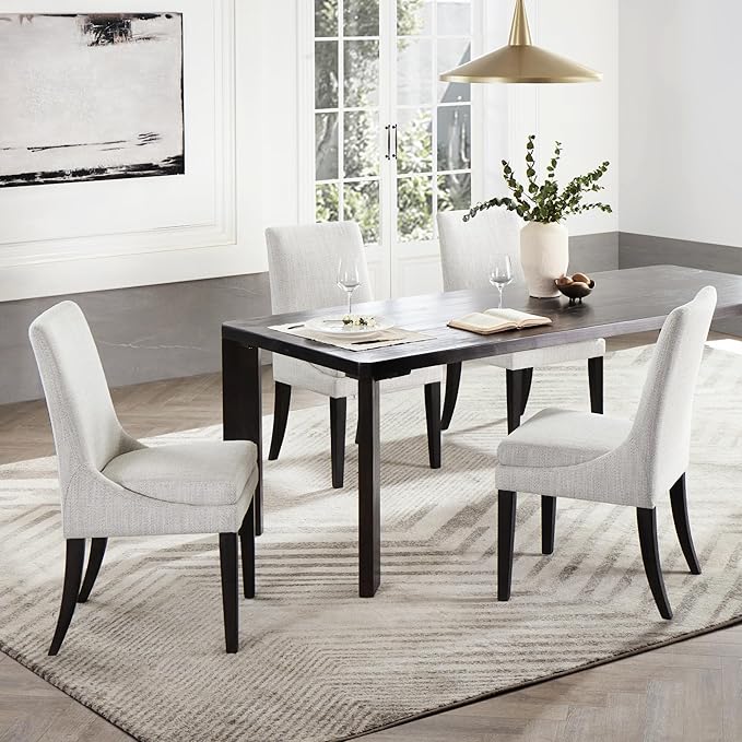 Upholstered Dining Chairs Modern Sidechair Performance Fabric High Back - Image 6