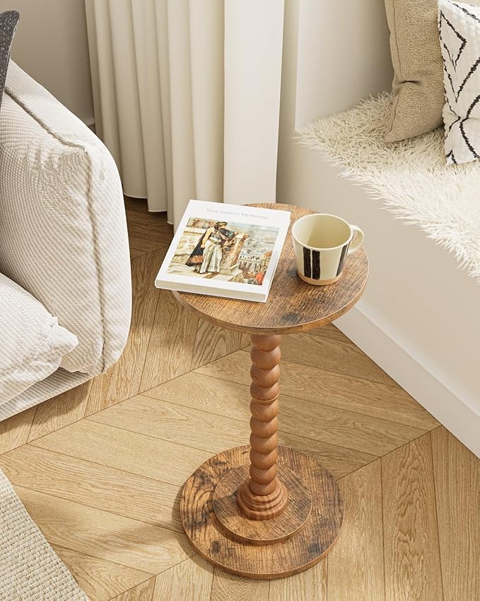Masupu Round Side Table, Small End Table - Image 2