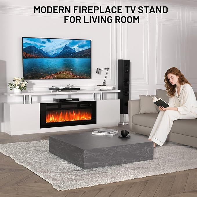 GarveeHome 70 Inch Fireplace TV Stand - Image 6