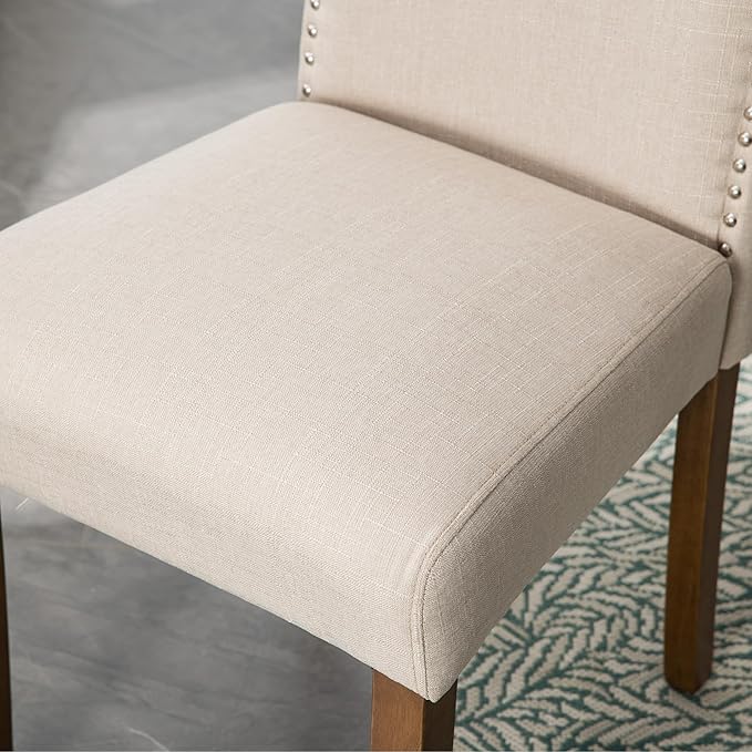 Stylish Upholstered Parsons Dining Chair Kitchen - Image 8