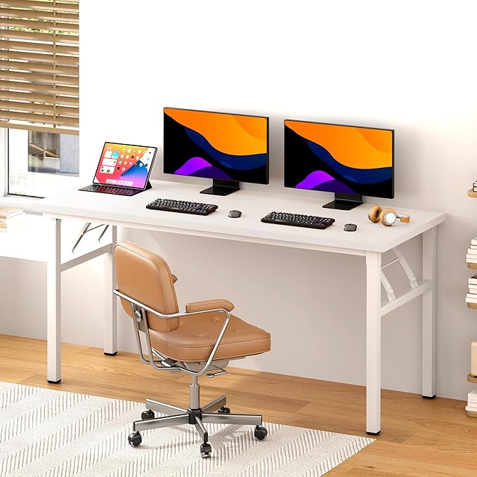 Folding Desk, 62 inch No Assembly Folding Desks - Image 2