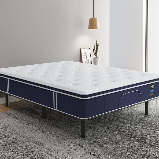 Full Size Mattress 12 Inch, Coolvie Firm Mattress Hybrid in a Box - Image 2