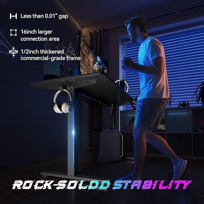 Electric Standing Desk Adjustable Height 55"x24" Stand Up Desk - Image 3