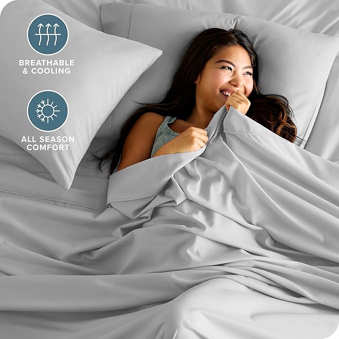 Bare Home Ultra-Soft Split Cal King Sheet Set - Image 4