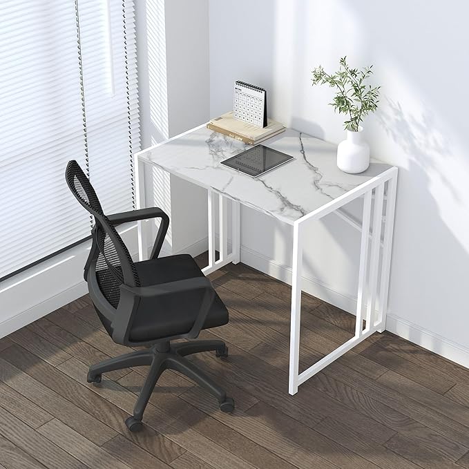32 inch Folding Small Desk, Writing Gaming Computer Camping Desk - Image 2