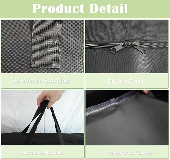 4/6/ 8 Foot Folding Table Storage Bag, Waterproof Heavy Duty Large Carrying Bag - Image 4