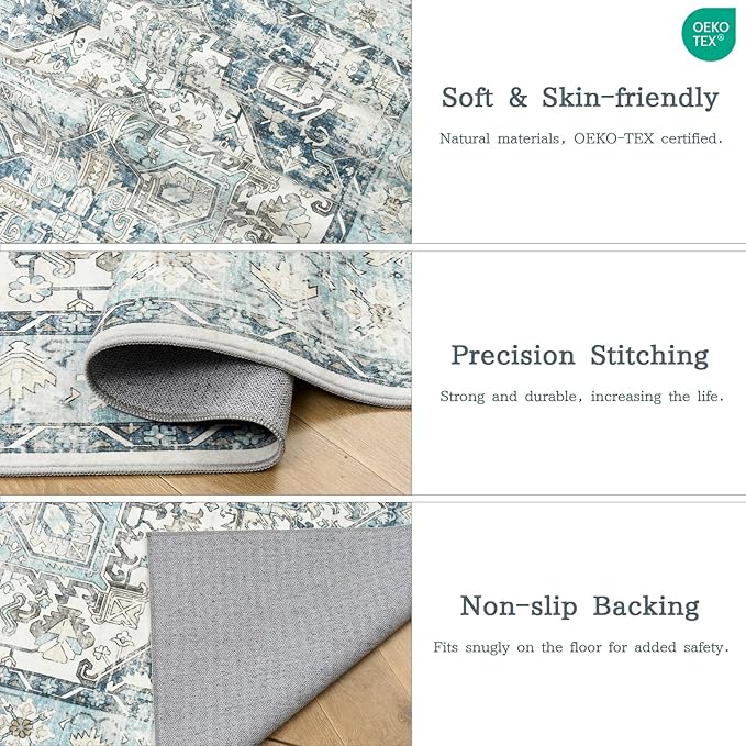 zesthome 8x10 Area Rugs-Washable Rug - Image 4