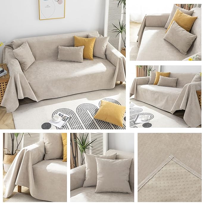 STACYPIK Waterproof Anti-Cat Scratch Couch Covers, Non-Slip Couch Covers - Image 5
