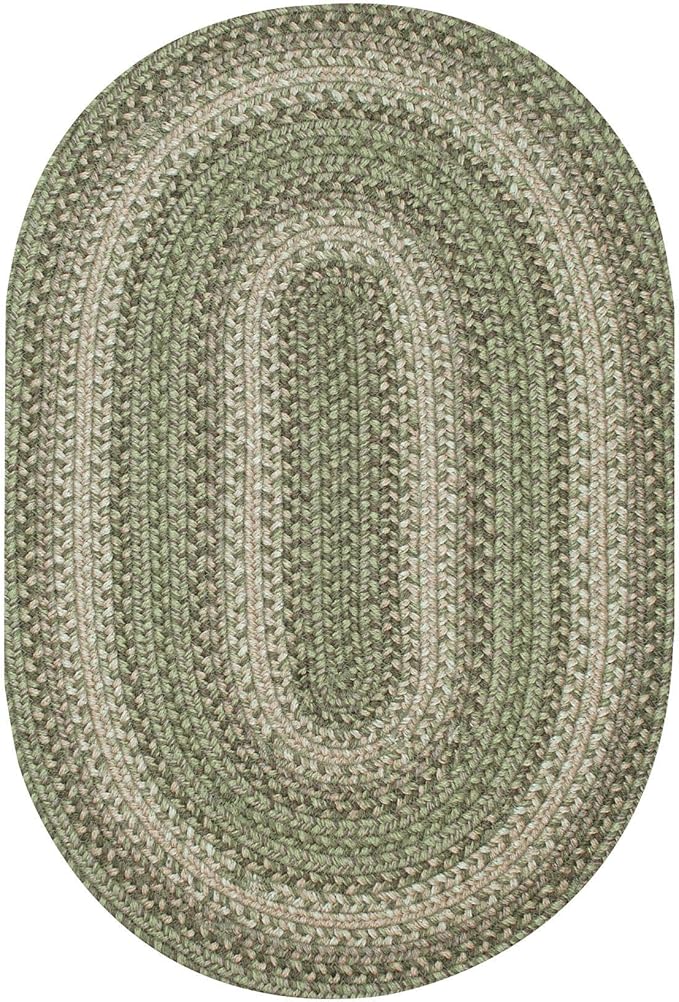 Homespice Grassland Green Oval Rugs 6x9' – Rustic Jute Oval Area Rugs - Image 9