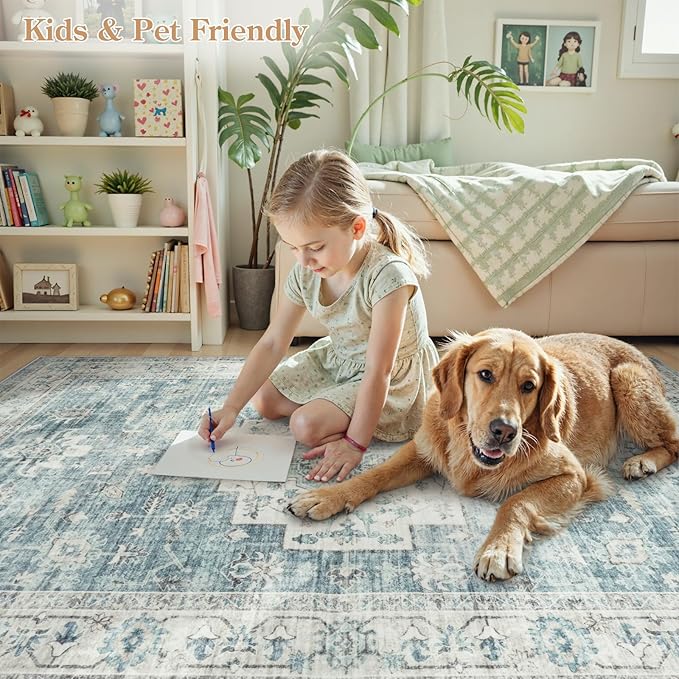 LIVEBOX Washable Area Rug 9x12 Rugs - Image 4