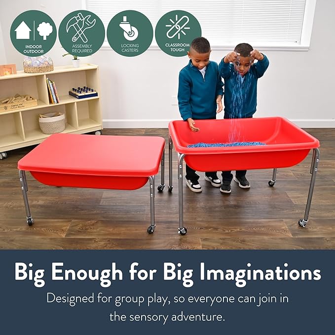 Children's Factory Medium Sensory Table – 24″ Height Table and Lid, Sandbox - Image 3