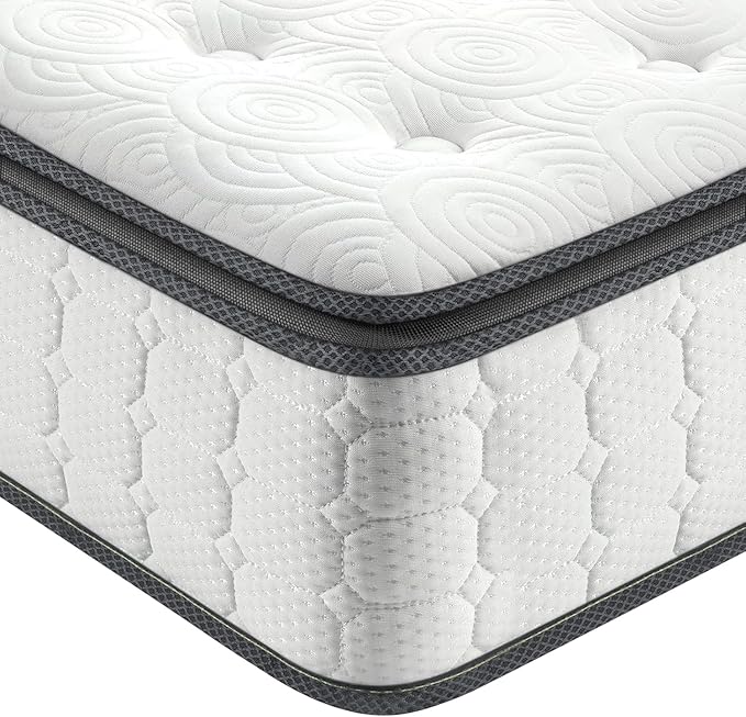 Vesgantti Queen Mattresses, 10 Inch Hybrid Pillow Top Queen Size Mattress in a by Vesgantti