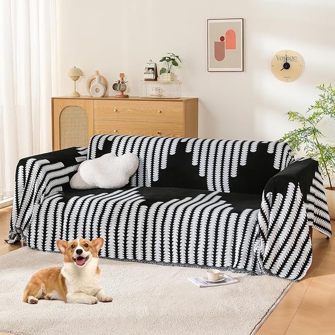 Boho Sofa Cover, Couch Covers for 3 Cushion Couch Sofa Pet Friendly, Sofa Cover by COHOLYTY