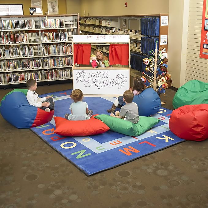 Children's Factory 26" Round Bean Bag, Bean Bag Chair - Image 2