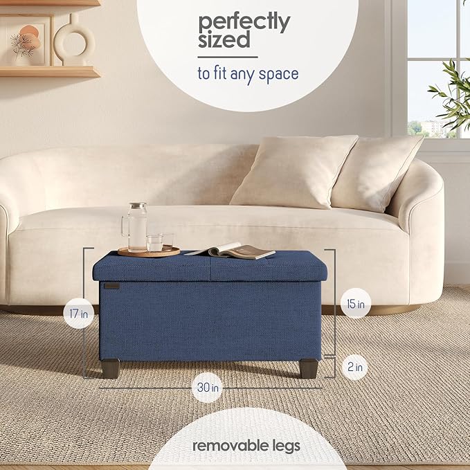 STORAGEBUD Storage Ottoman Bench - Image 8