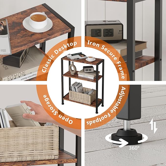 3-Tier Side Table, Small End Table, Sofa Side Table - Image 7