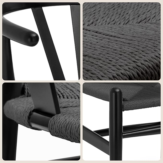 POLY & BARK Weave Chair in Pitch Black - Image 5