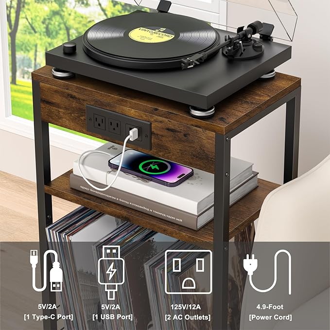LELELINKY 3 Tier End Table - Image 5