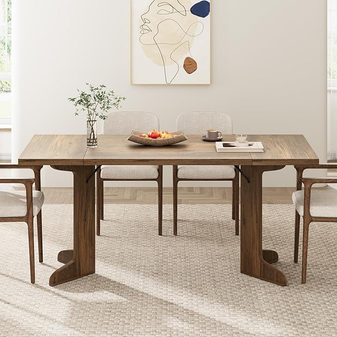 71" Large Dining Table for 6, Farmhouse Kitchen Table - Image 7