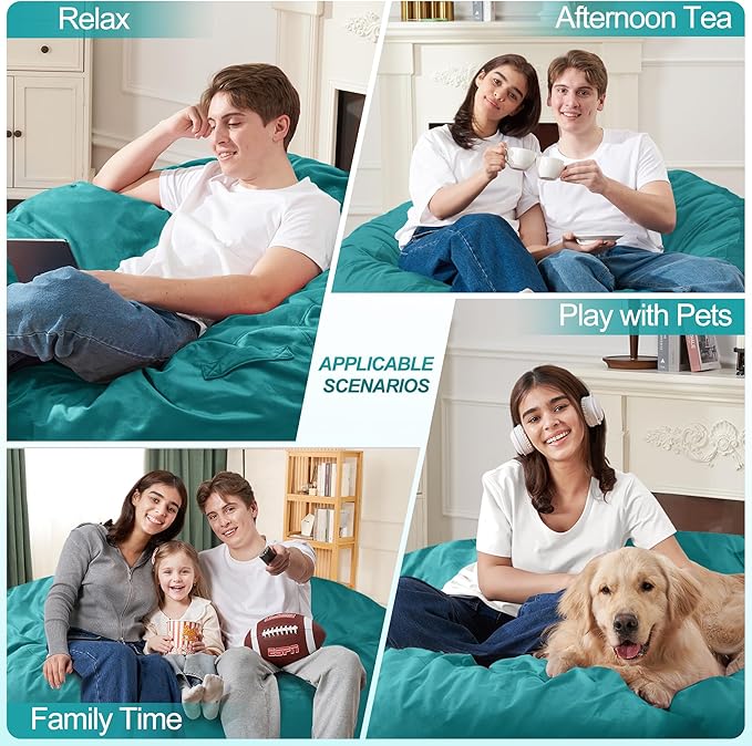 Homguava 3FT Bean Bag Chair: 3' Bean Bags - Image 4