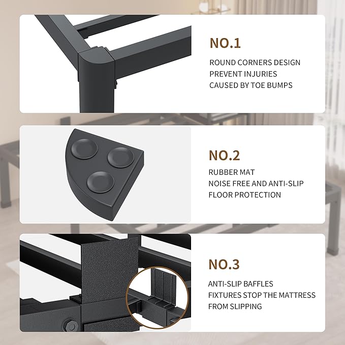 MAF 16 Inch Twin XL Bed Frames - Image 3