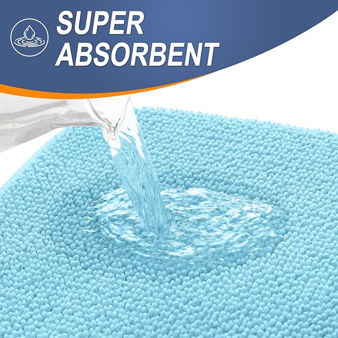 OLANLY Thick Memory Foam Bath Mat Rug 30x20, Extra Soft Absorbent Bathroom Rug - Image 3