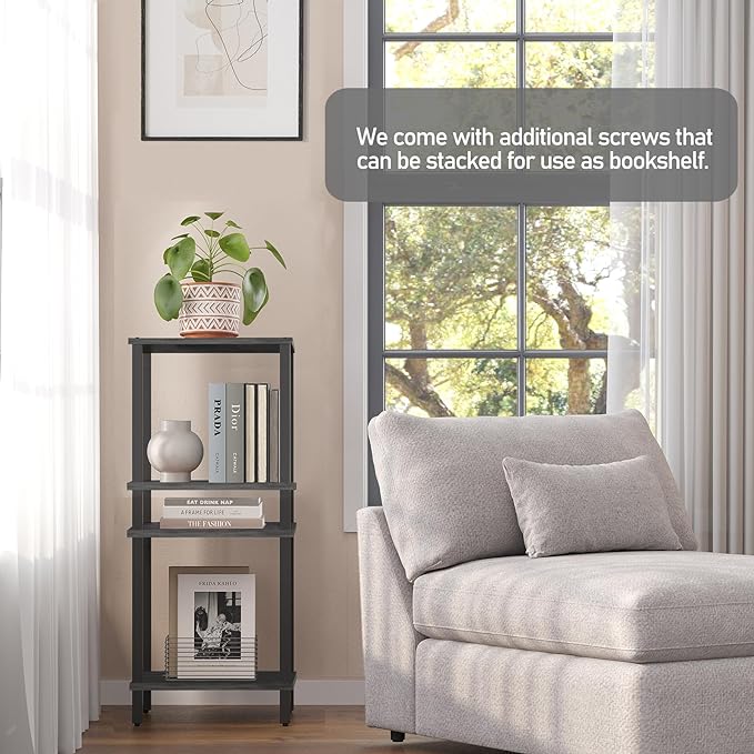 TUTOTAK End Table with Charging Station, Small Side Table, Nightstand Bedside - Image 6