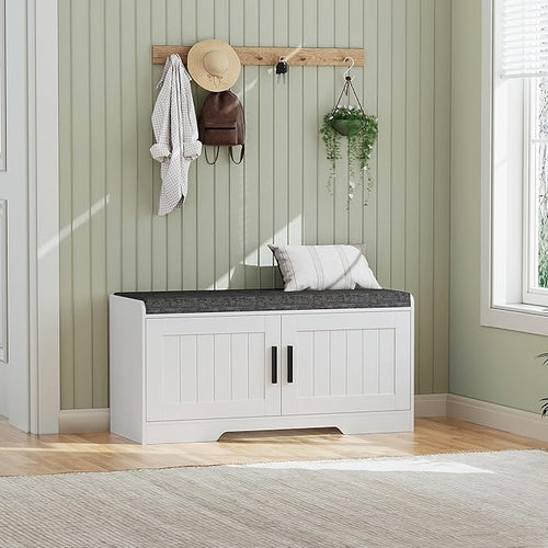 2-Tier Storage Bench, Shoe Bench by Homleke