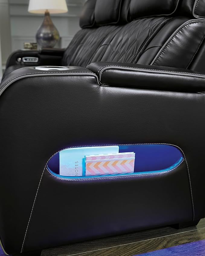 Signature Design by Ashley Boyington Modern Leather Match Power Reclining - Image 11
