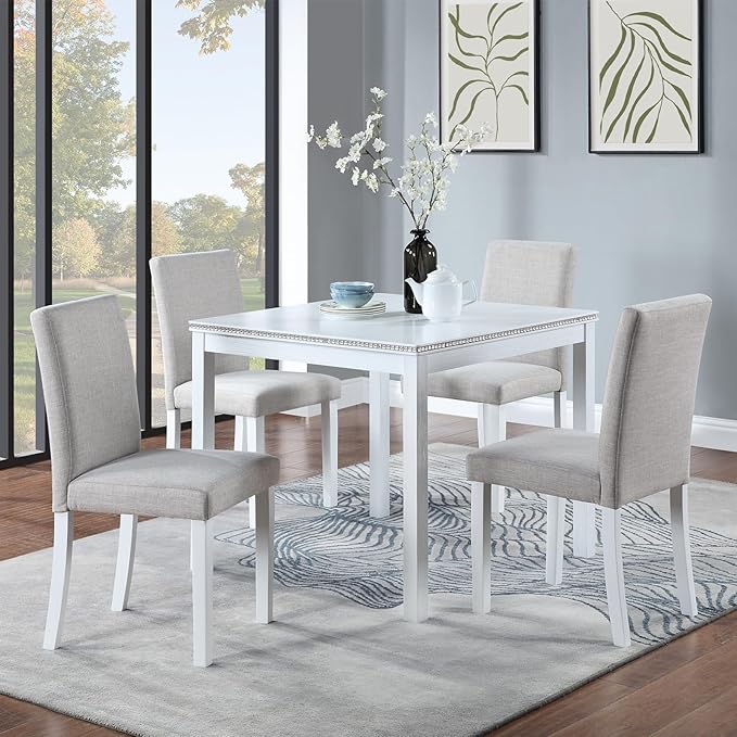 Ball & Cast 5 Piece Dining Table Set, Kitchen Table Set by BallCast