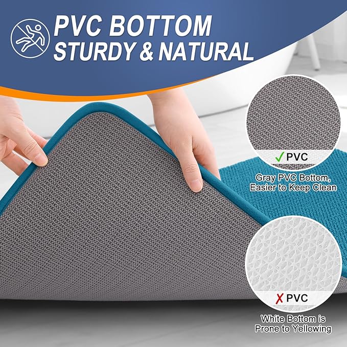 OLANLY Thick Memory Foam Bath Mat Rug 36x24, Extra Soft Absorbent Bathroom Rug - Image 4